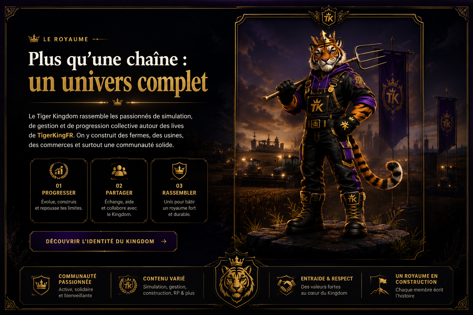 Présentation officielle du Tiger Kingdom