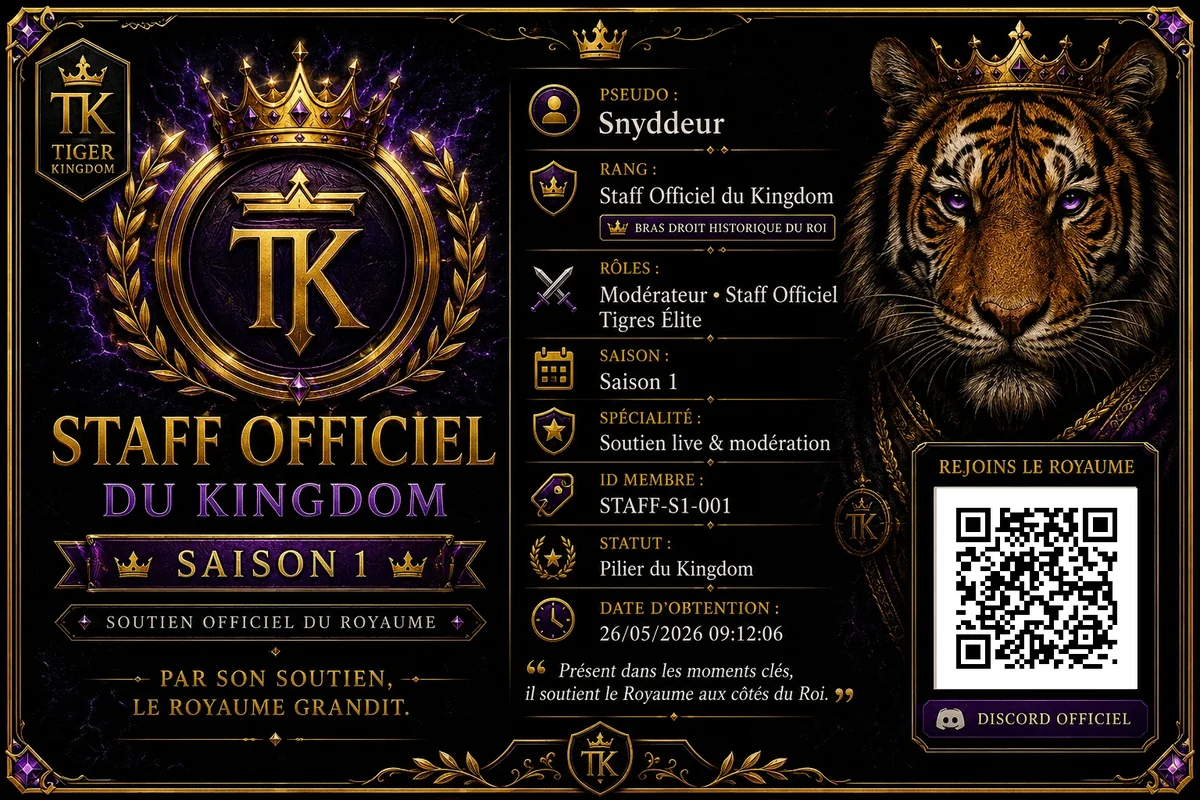 Carte officielle Snyddeur