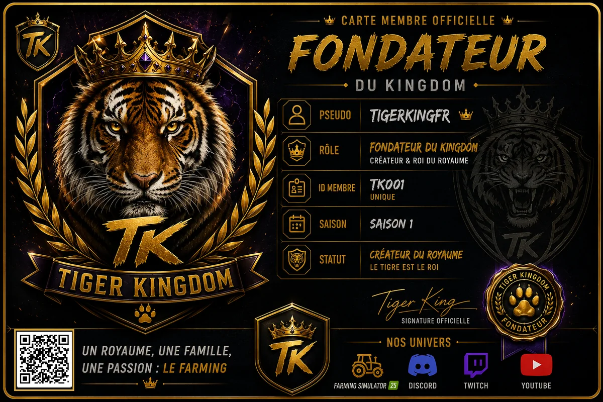 Carte officielle TigerKingFR
